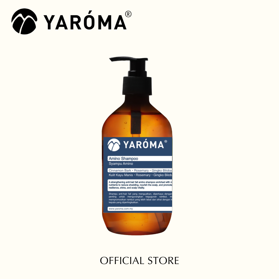 YAROMA Amino Shampoo 500ML ( Hair Fall Control | Scalp Refreshing | Rosemary & Lavender) SINGAPORE