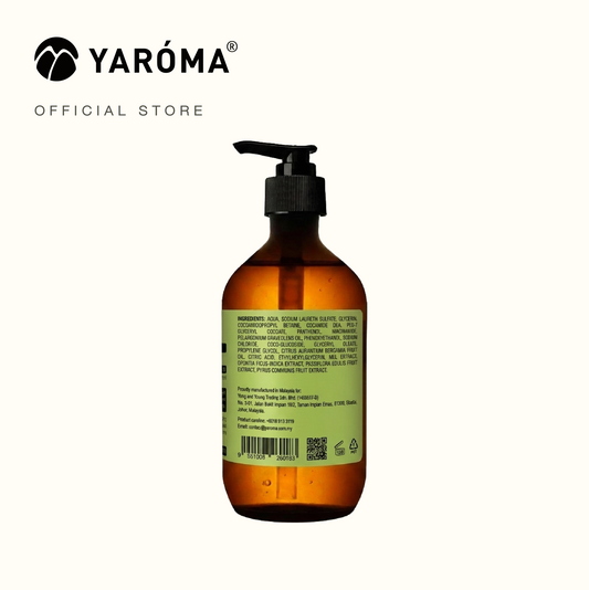 YAROMA Geranium & Bergamot Body Cleanser | Natural Essential Oils