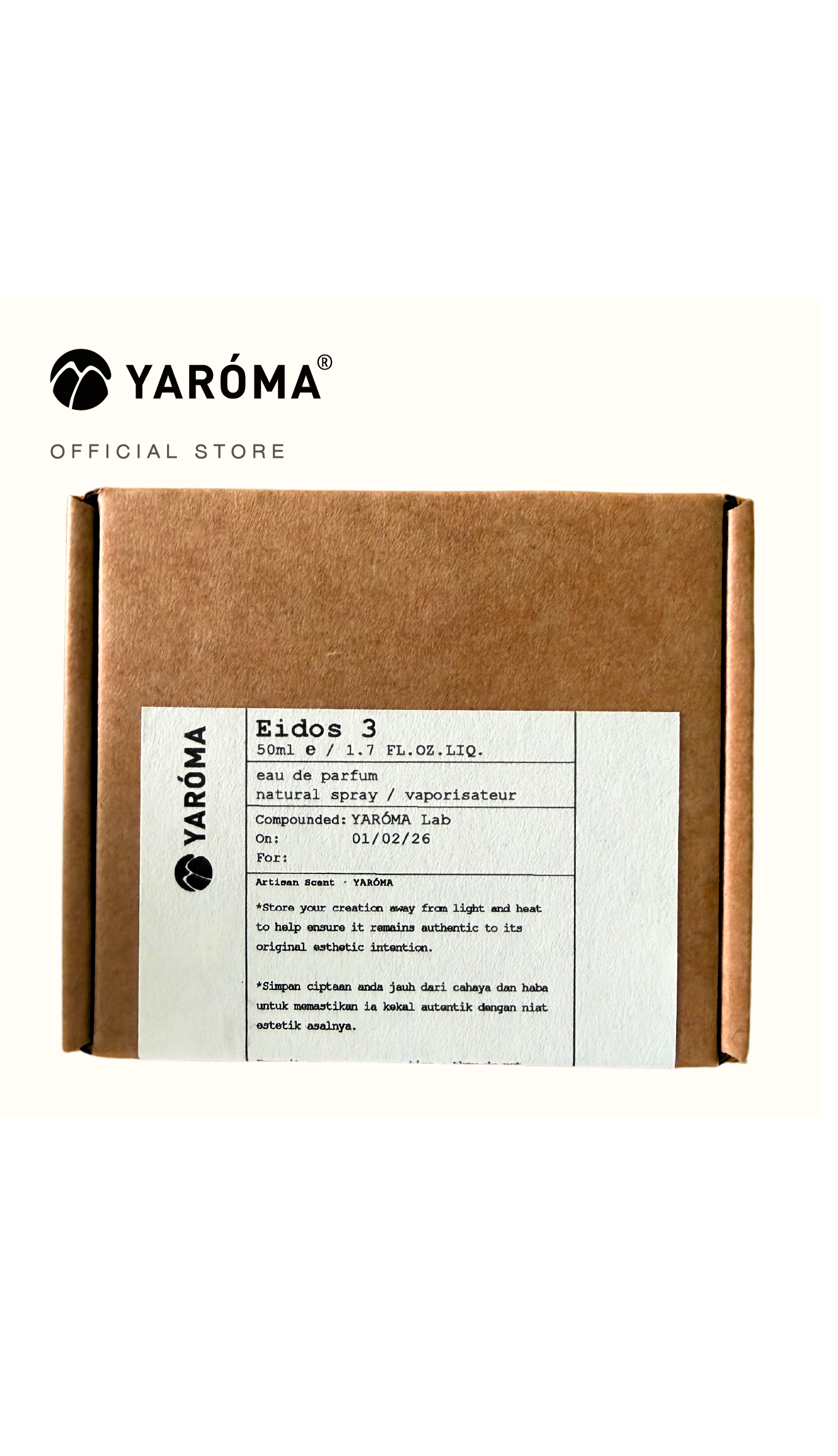 Yaroma Fragrance Eidos 3 Eau de Parfum 50 ML