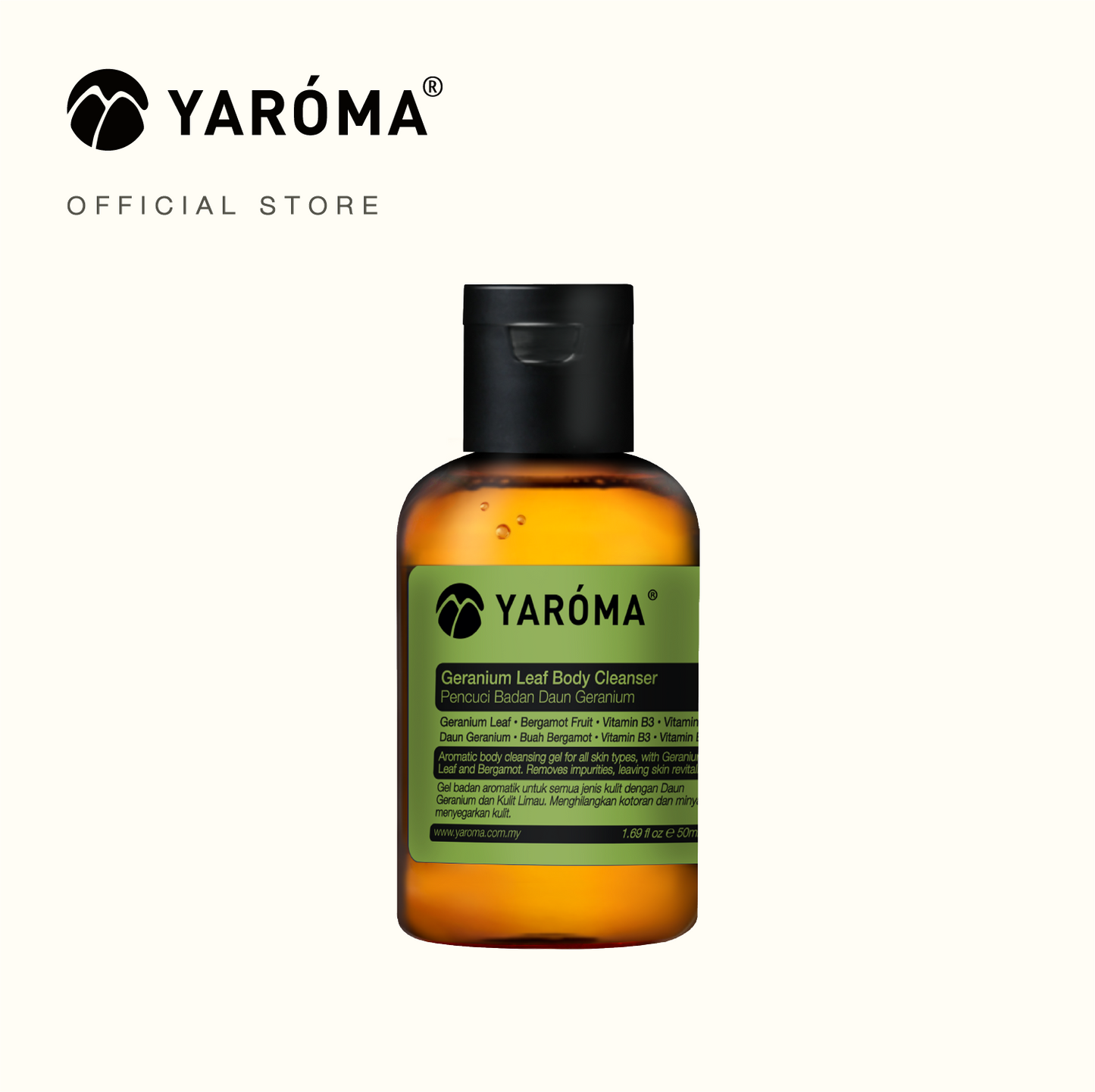 YAROMA Geranium Leaf & Bergamot Fruit Essential Oil Body Cleanser (SINGAPORE)