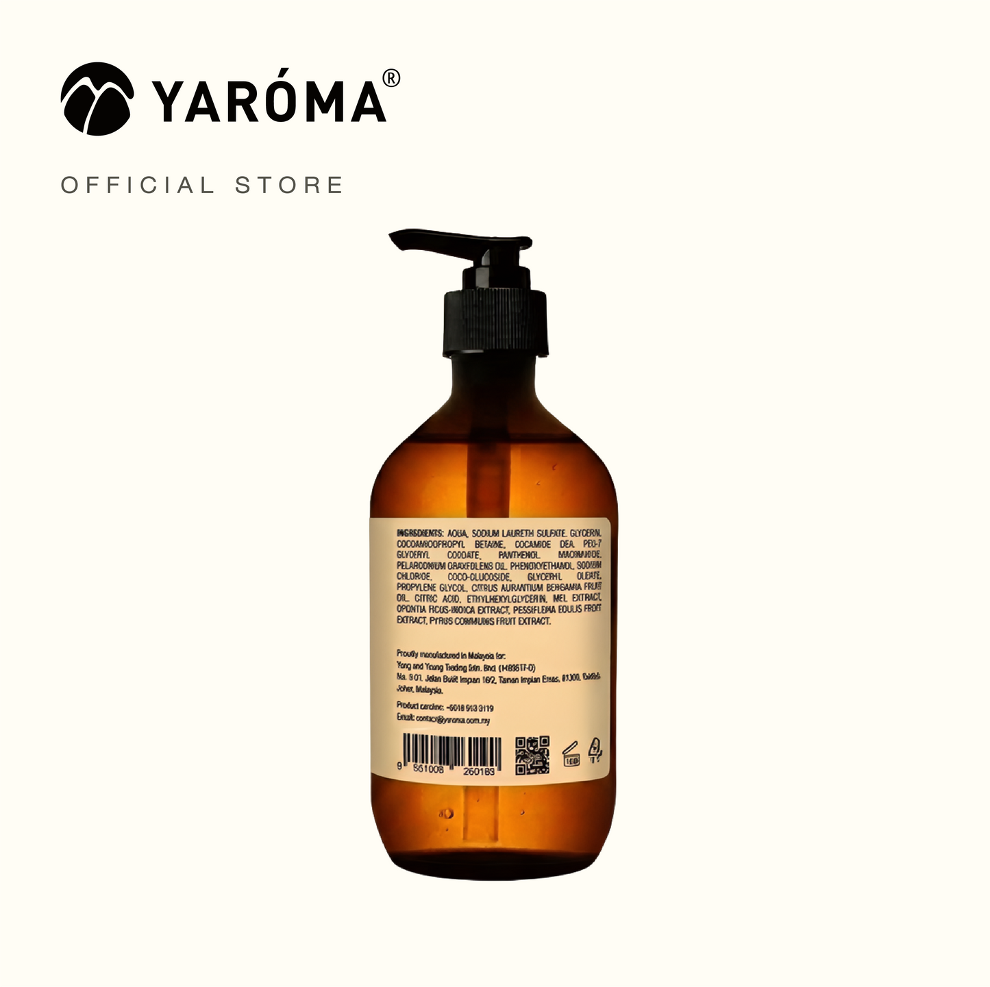 YAROMA Sandalwood Nourishing Body Cleanser | Niacinamide & Vitamin E