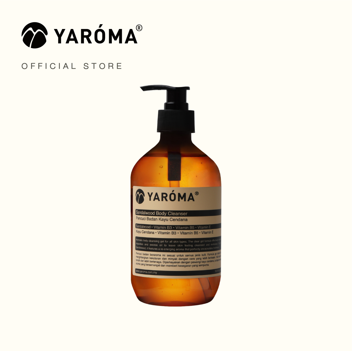 YAROMA Sandalwood Nutritious Nourishing Luxurious Body Cleanser (SINGAPORE)