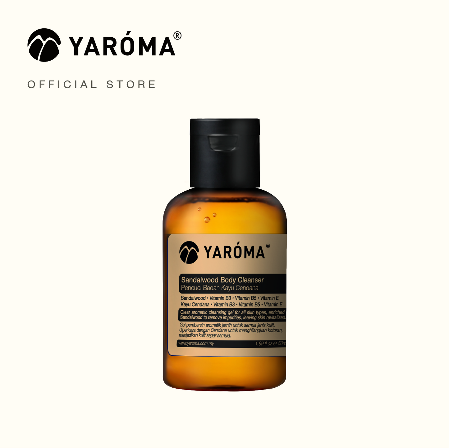 YAROMA Sandalwood Nutritious Nourishing Luxurious Body Cleanser (SINGAPORE)