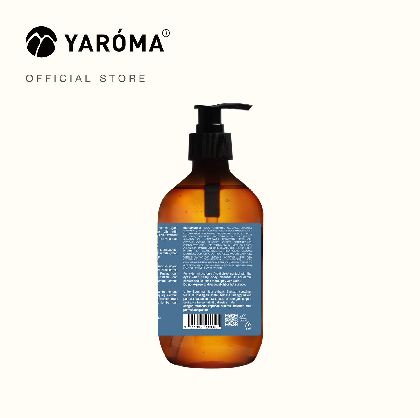 YAROMA Botanical Treatment Conditioner Hydrating | Smoothing | Silicone-Free Natural Care (SINGAPORE)