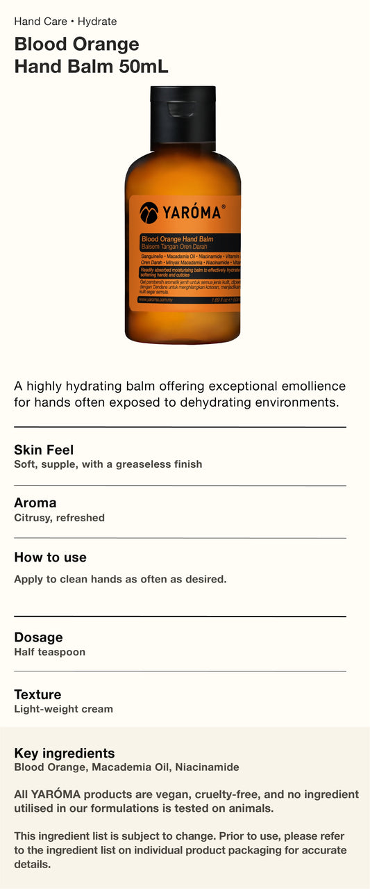 YAROMA Blood Orange Hand Balm 50ML (SINGAPORE)