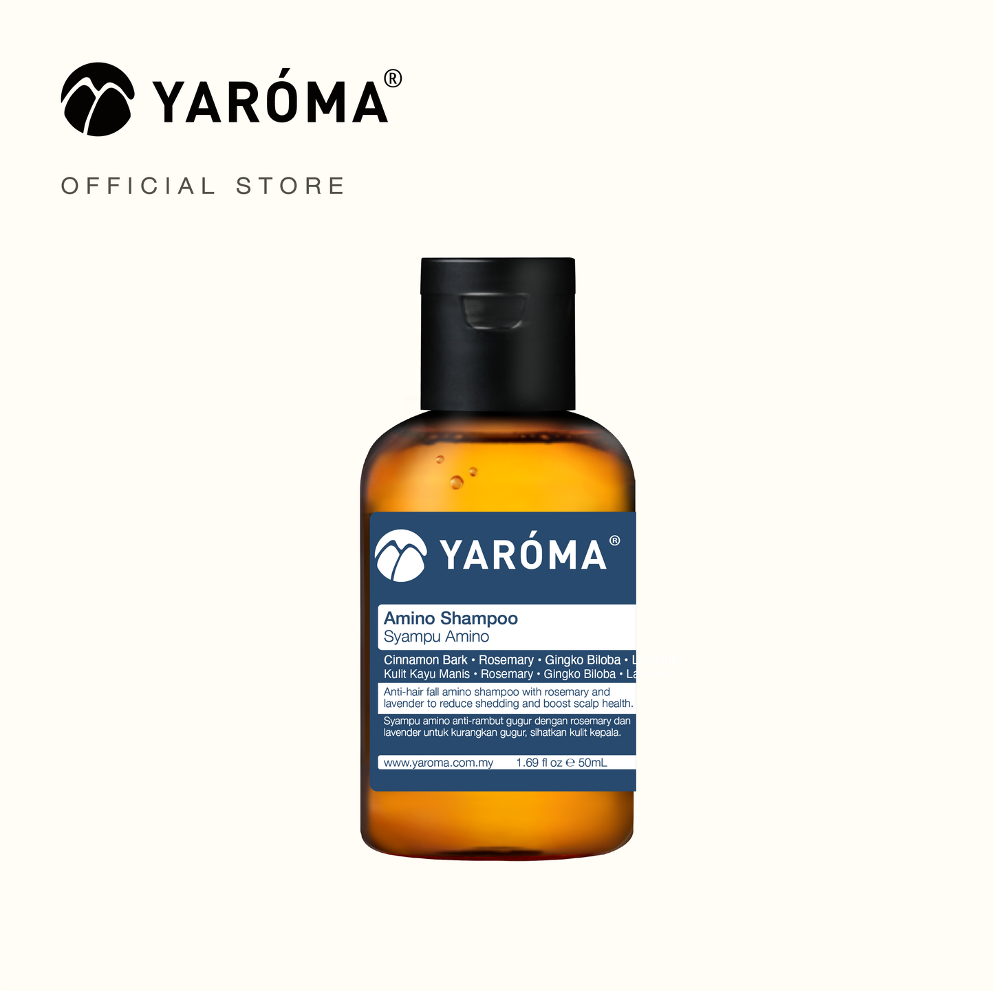 YAROMA Amino Shampoo Hair Fall Control | Scalp Refreshing | Rosemary & Lavender (SINGAPORE)