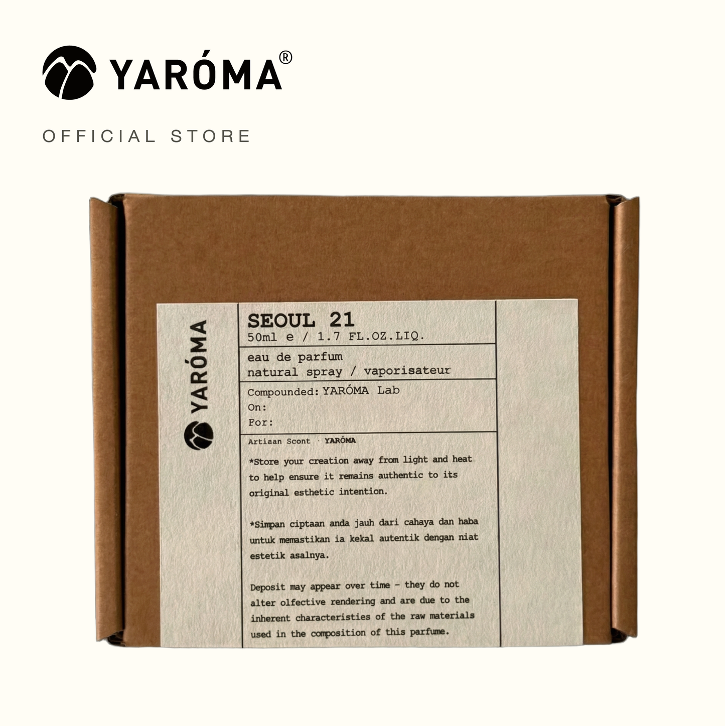 YAROMA SEOUL 21 Eau de Parfum | Bright Citrus & Cedar Fragrance