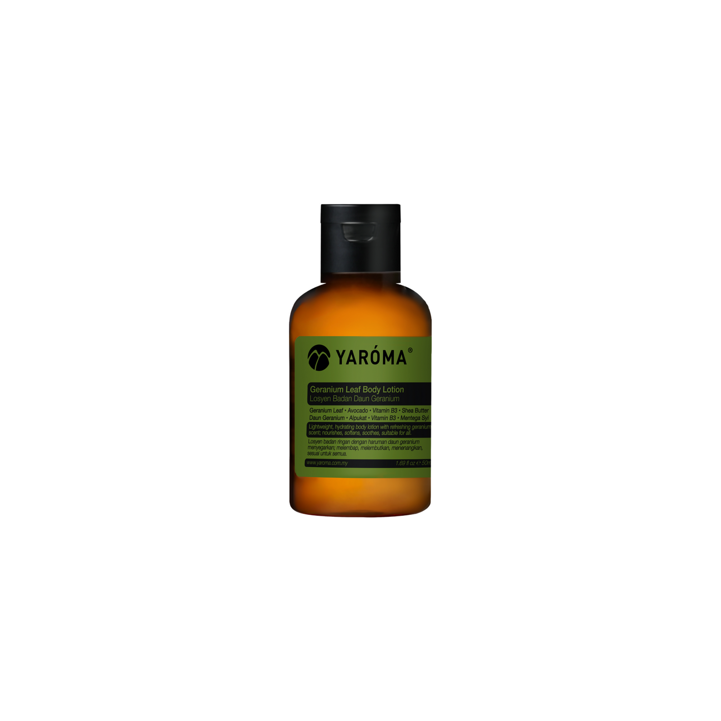 YAROMA Geranium Leaf Essential Oil Avocado Shea Butter Body Lotion (50ML) SINGAPORE